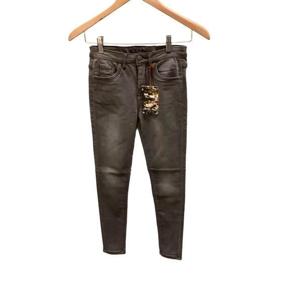 NEW FUNKY SOUL women's high rise jean in grey - Picture 1 of 2